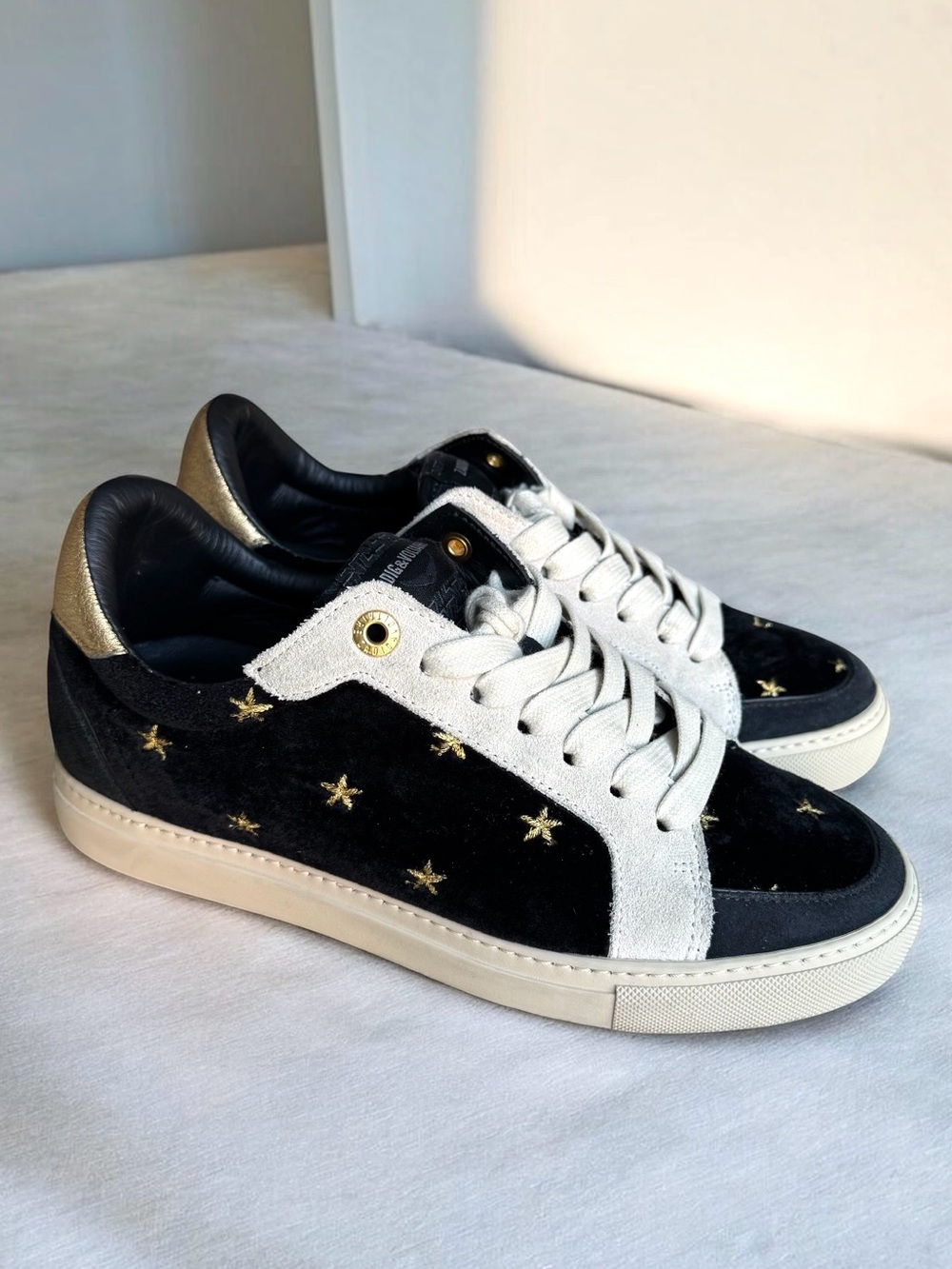 Zadig & Voltaire Velvet Low Top Sneakers